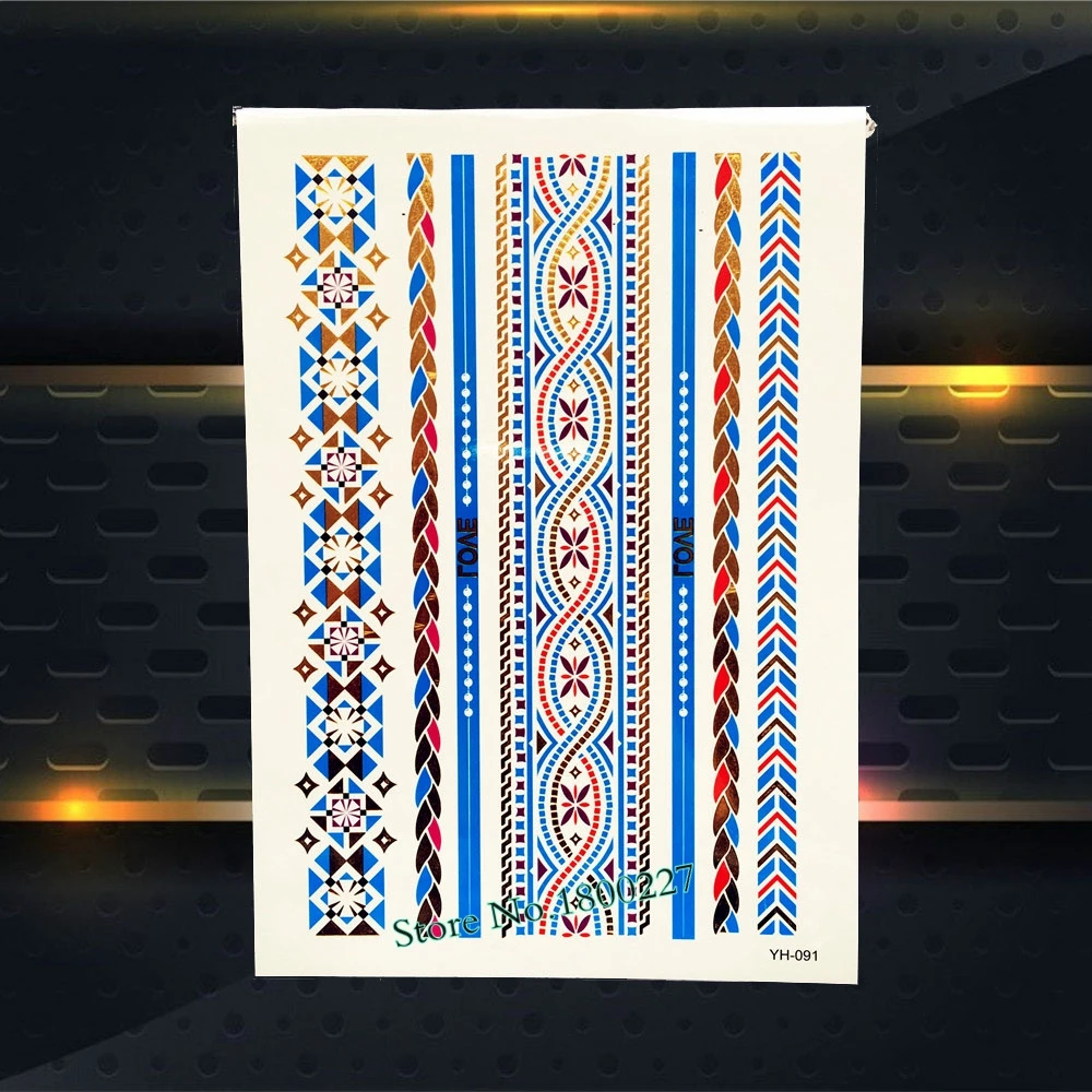 1 шт. красивые наклейки на талию для тела искусство женского дизайна с голубым