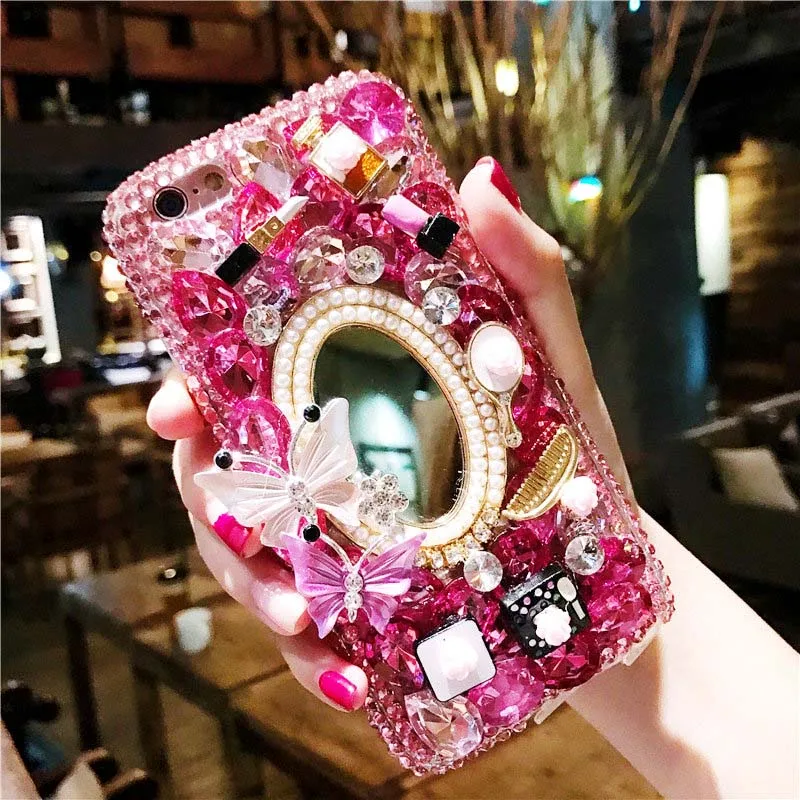 3D ручной работы с украшениями в виде кристаллов блеск Rhineston ювелирное Обложка