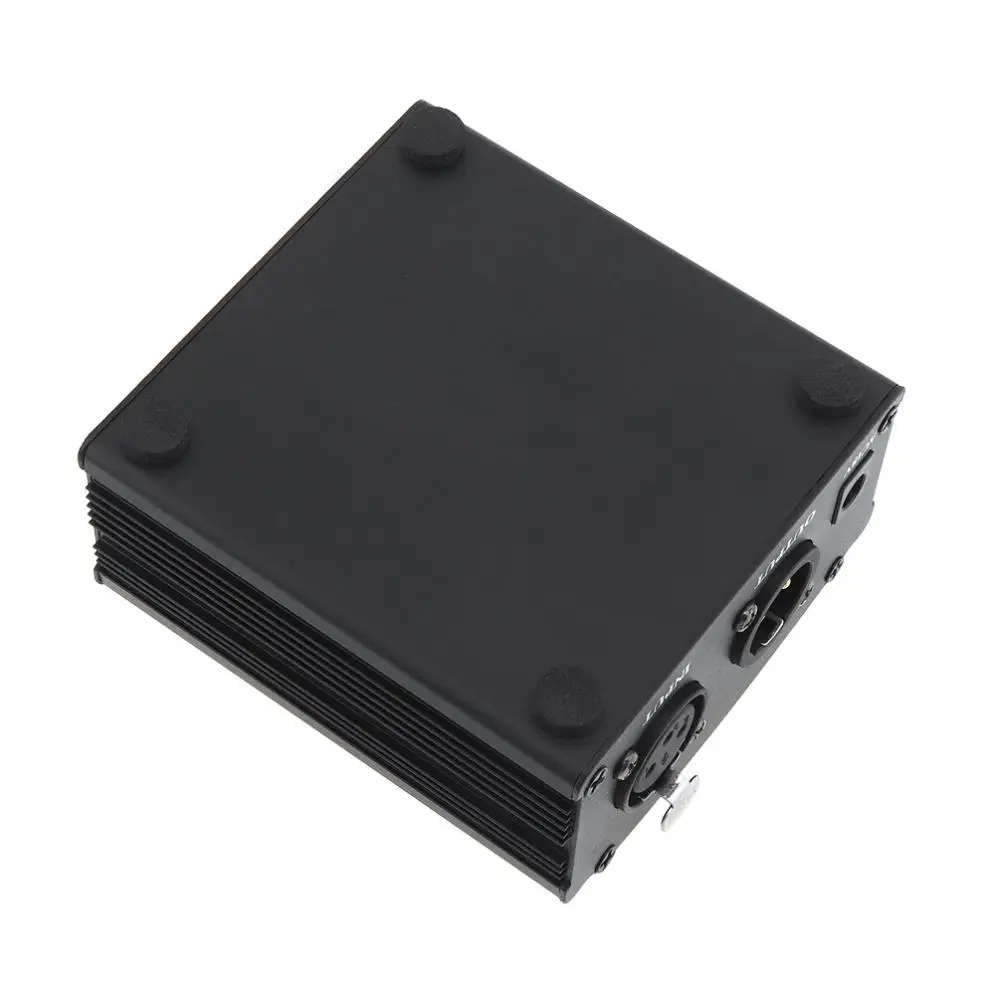 USB 48В 1 канальный фантомный источник питания с одним XLR аудио кабелем для