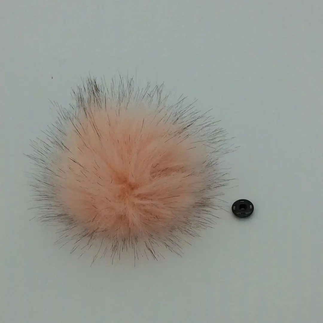 Реквизит для фотосъемки новорожденных детская шапочка pom hat diy помпоны для шляпы - Цвет: Розовый
