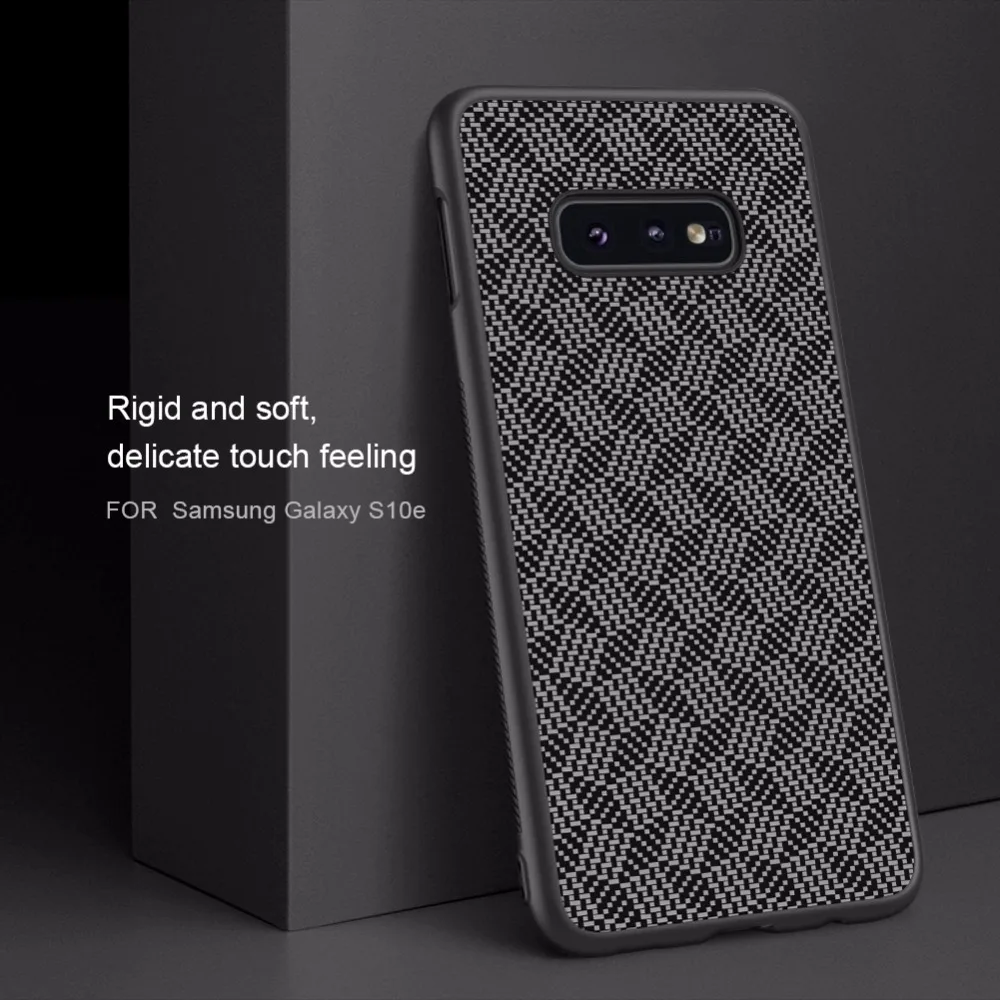 Чехол для samsung Galaxy S10e NILLKIN клетчатый чехол из синтетического волокна для телефона бампер чехол для samsung Galaxy S10e с розничной упаковкой