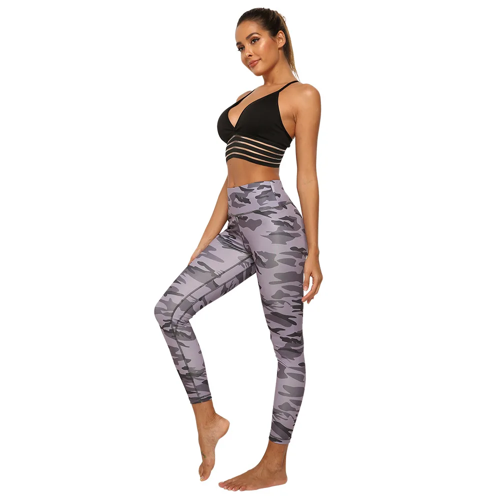 New Fashion Camouflage Printing Elasticity Leggings Camouflage Fitness Pant Legins Casual Milk Legging For Women size S-XL