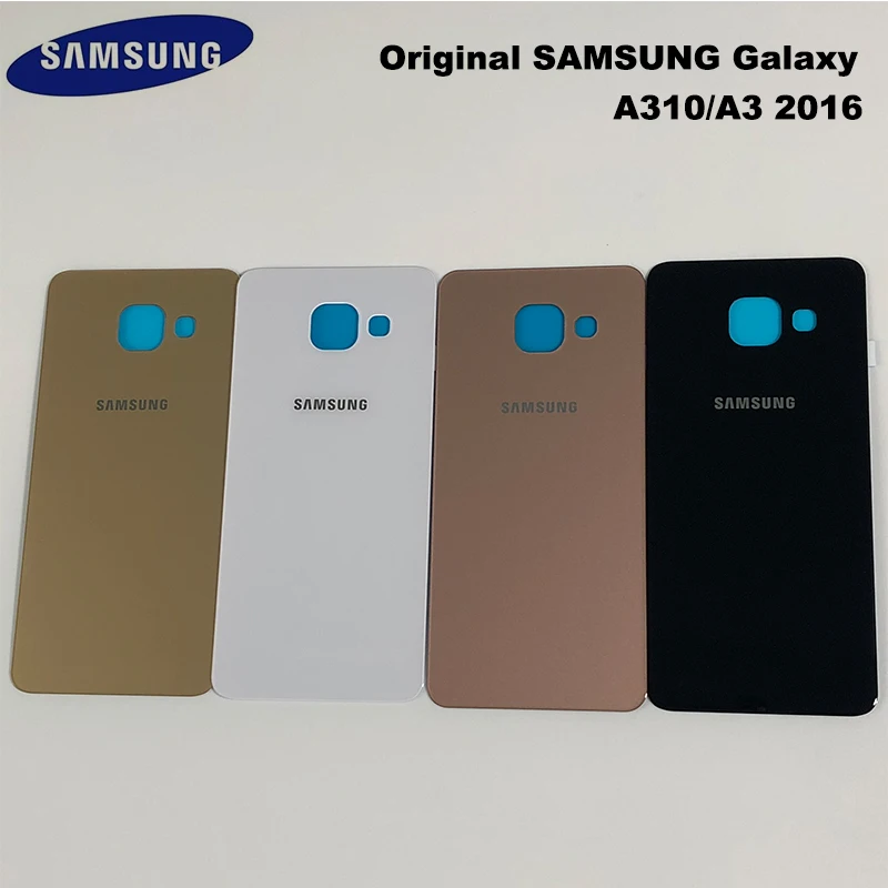 Samsung Galaxy A310 A310F задняя крышка чехол для батареи 3D стекло задняя крышка корпуса для samsung A3