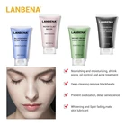 LANBENA 4 шт.компл. черника + бобы Муш + бамбуковый уголь + розовая маска для лица грязевая маска для глубокого очищения удаляет акне сужает поры питательная маска для лица