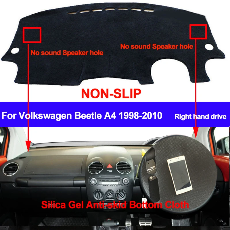 TAIJS для Volkswagen VW Beetle A4 1998 2006 2007 2008 2009 2010 коврик приборной панели с правым рулем