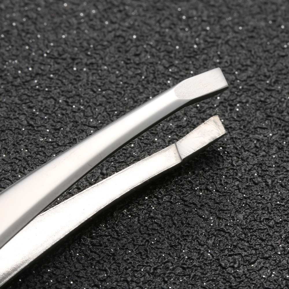 Профессиональный угловой пинцет для бровей 1 шт. зажим удаления волос на лице