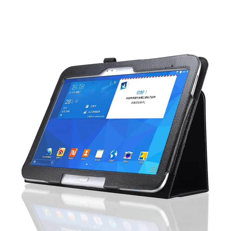 Чехол для планшета Samsung Galaxy Tab 4 10 1 T530 T535 SM чехол в стиле личи кожаный раскладной