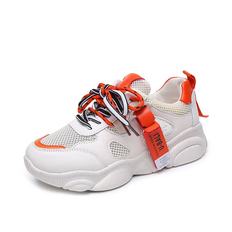 

Новая повседневная обувь, женская обувь на плоской подошве, сетчатая дышащая обувь на платформе, летние кроссовки, женские кроссовки