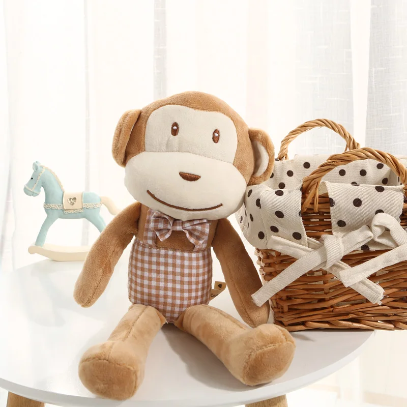Новинка детские плюшевые игрушки мягкие милые куклы обезьяны кролик