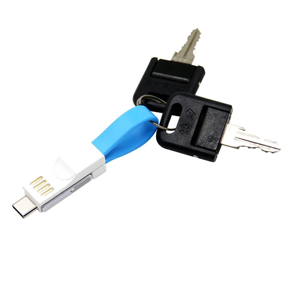 3 в 1 Micro Usb type C брелок кабель Шнур для iphone 6s зарядное устройство данных Зарядка брелок для samsung Xiaomi Pro кабели Microusb