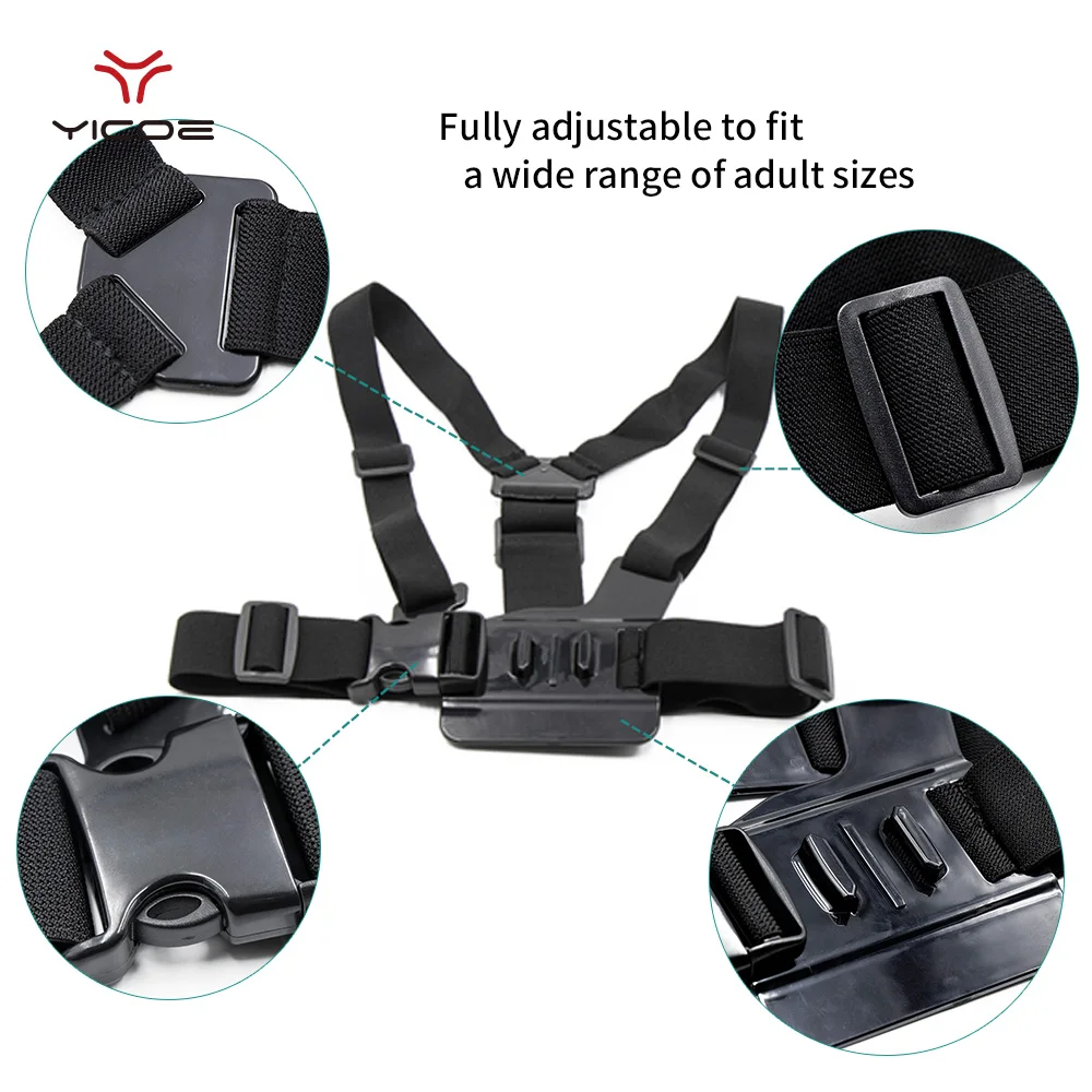 Set Selfie Stick Tripod 3M Sticker for Go Pro Accessories GoPro Hero7 6 5 4 3 Xiaomi Yi 4K mijia SJCAM SJ4000 SJ7 SJ6 Action Cam |