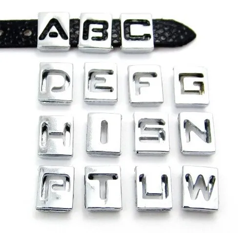 8 мм Полые Слайд очаровательные буквы 20 шт./лот &quotA--M можете выбрать каждую