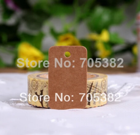 

2*3.3cm (With cord) Fashion Kraft paper Tag Jewelry gift Tags Paper tags Bookmark (aa-573)
