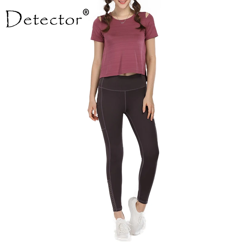 Женский спортивный костюм для спортзала и фитнеса Detector Спортивная футболка