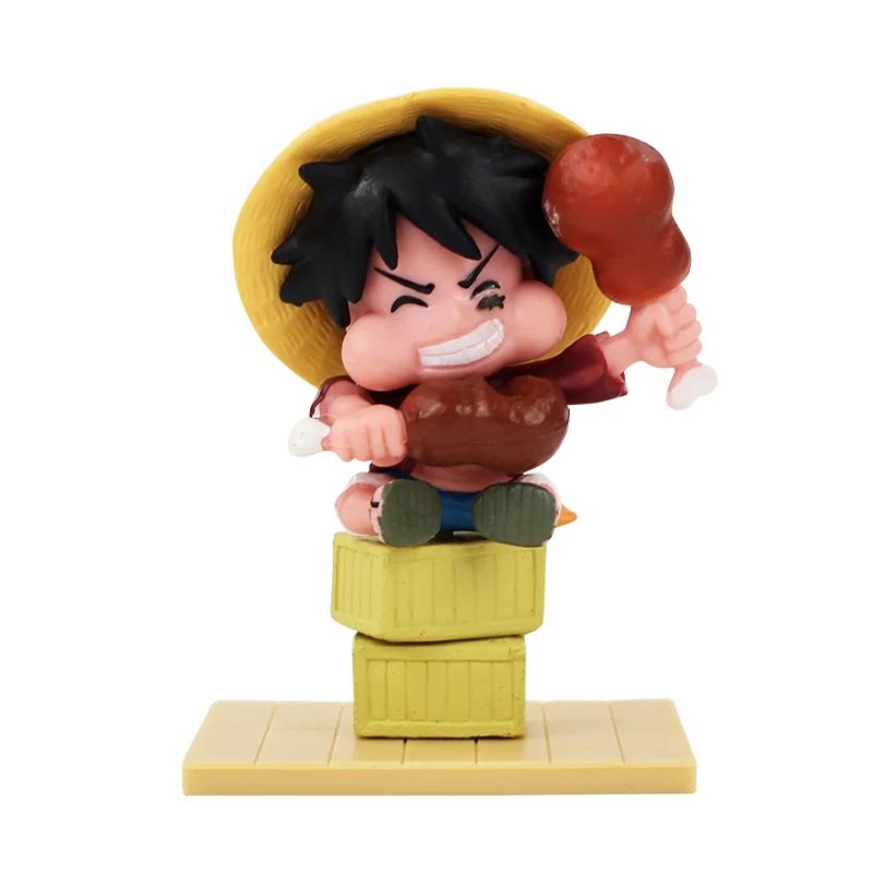9 шт./лот 4-6 см Luffy Nami Zoro Franky Usopp Sanji Chopper Robin ПВХ экшн-фигурка Коллекционная модель