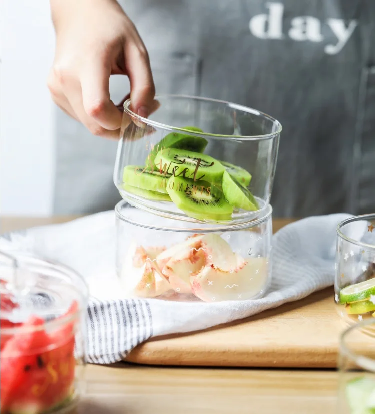 Стеклянная чаша для хранения пищевых продуктов свежая бутылка салатник банка с крышкой торт сухофрукты чай десерт хранения может Кухонный Контейнер для крупы