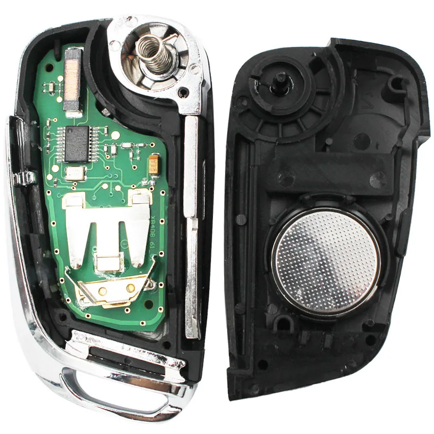 DS Стиль замками Fob 3 кнопки 434 mhz ID46 чип складной ключ для peugeot 206 207 206CC