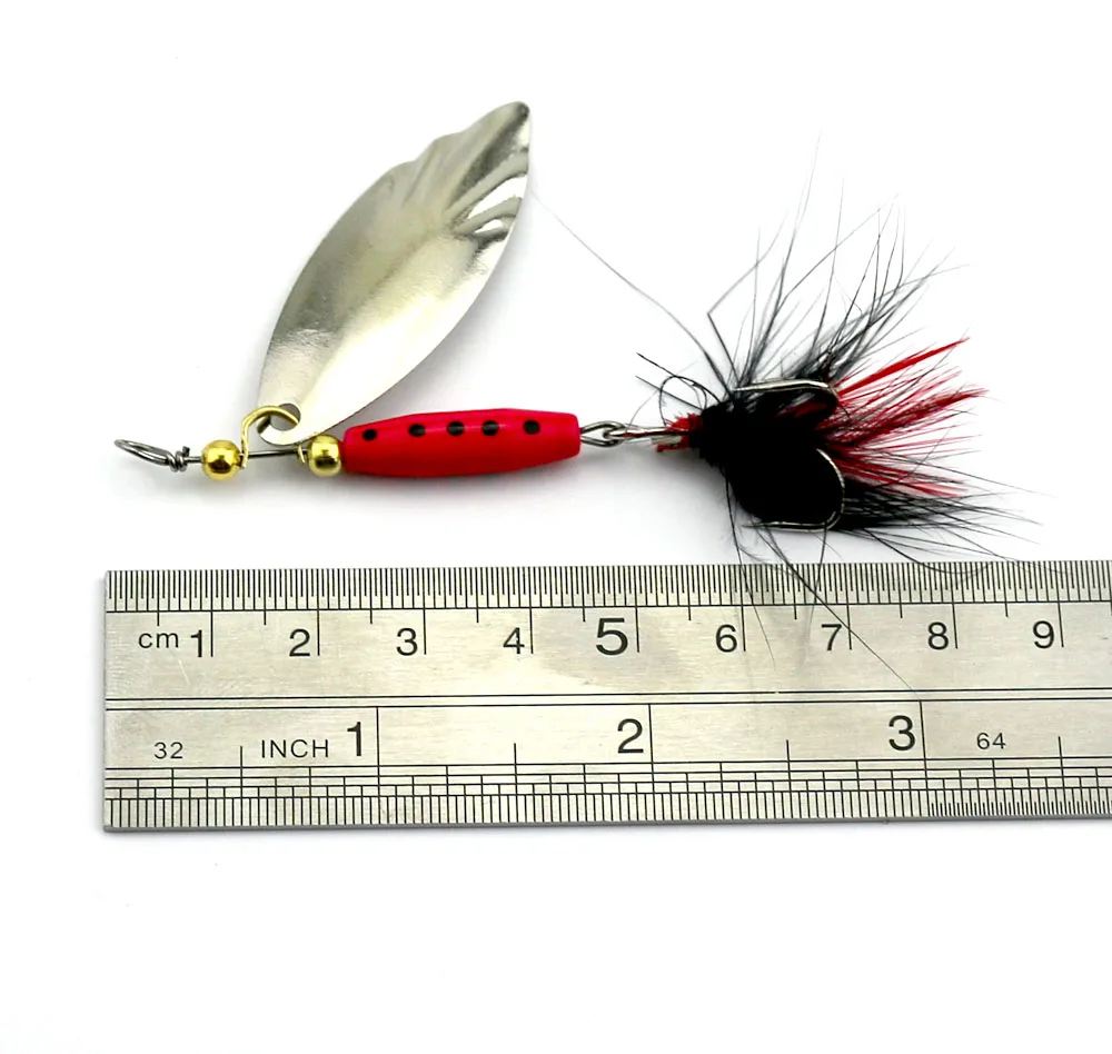 1 шт. жесткие рыболовные приманки с блестками металлическая ложка блесна снасти