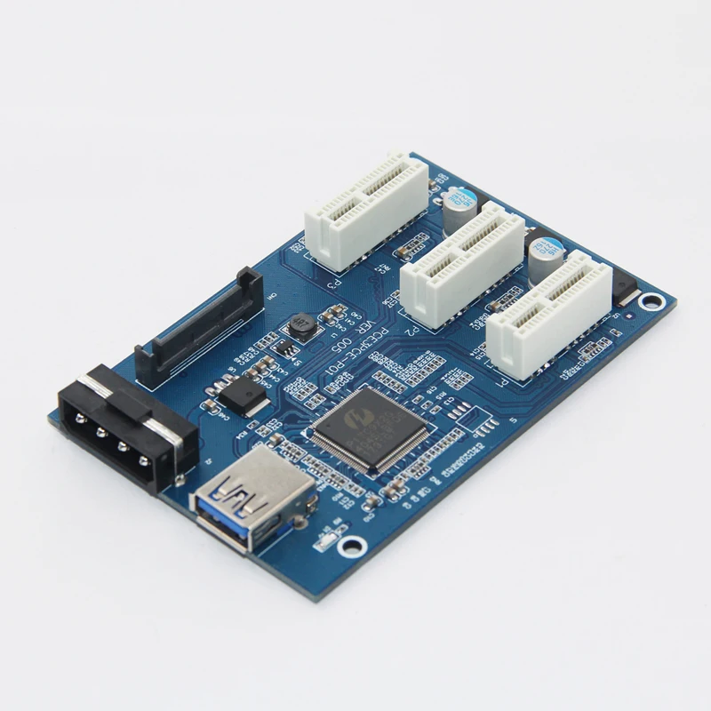PCI Express E 1X слоты переходная карта 1 в 3 расширительный адаптер 2 слоя PCB плата 60 см USB