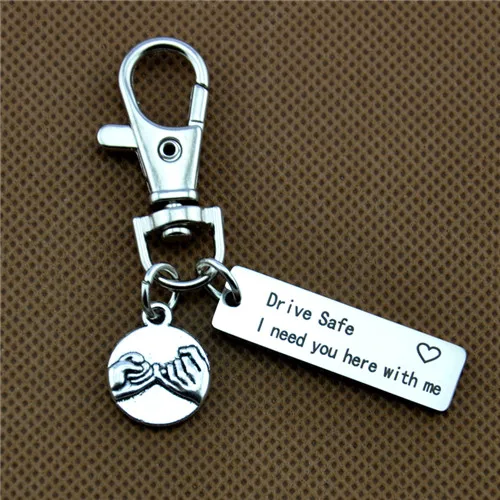 13 Моя любовь keychain.gif t для жены. Безопасный брелок для ключей. подарок бойфренда. Всегда возвращайся домой к нам с подвеской-брелоком - Цвет: 13
