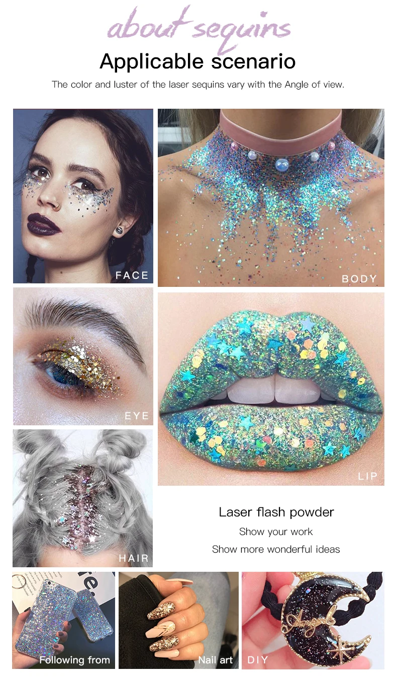 pudaier блеск для лица, тела, глаз для женщин, косметика, Черное золото, фестиваль, голографический макияж, рыхлый пигмент, блестящие тени для век