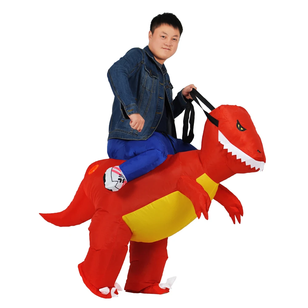 JYZCOS T-Rex надувной костюм динозавра, костюмы на Хэллоуин для детей, взрослых, косплей, вечерние, маскарадный костюм Пурим, карнавальные костюмы
