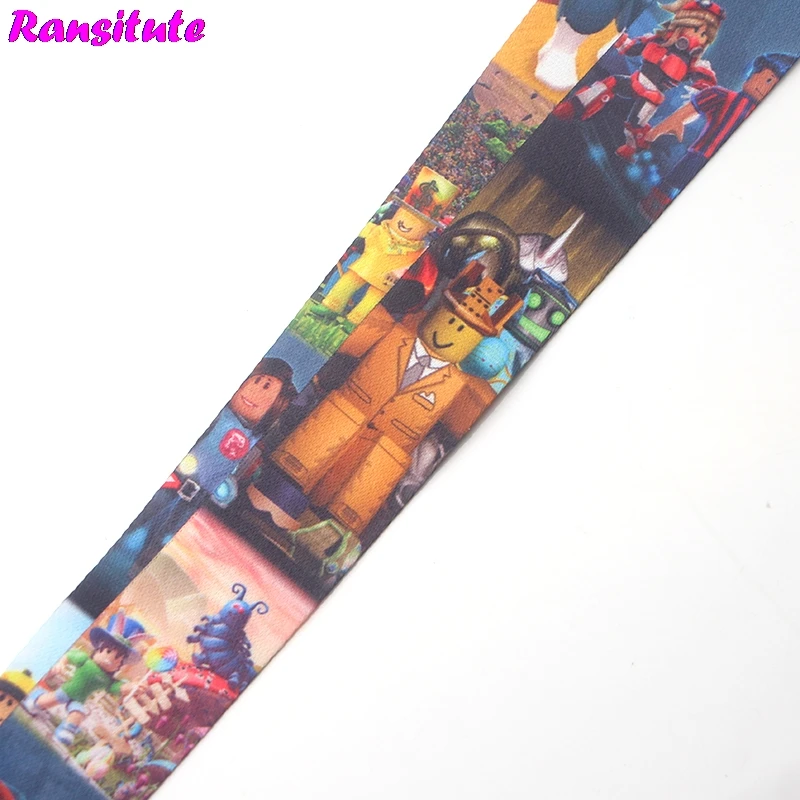 ROBLOX игровой шнур Ключ ID карты мобильный телефон ремень USB держатель Бейджа DIY ремешок