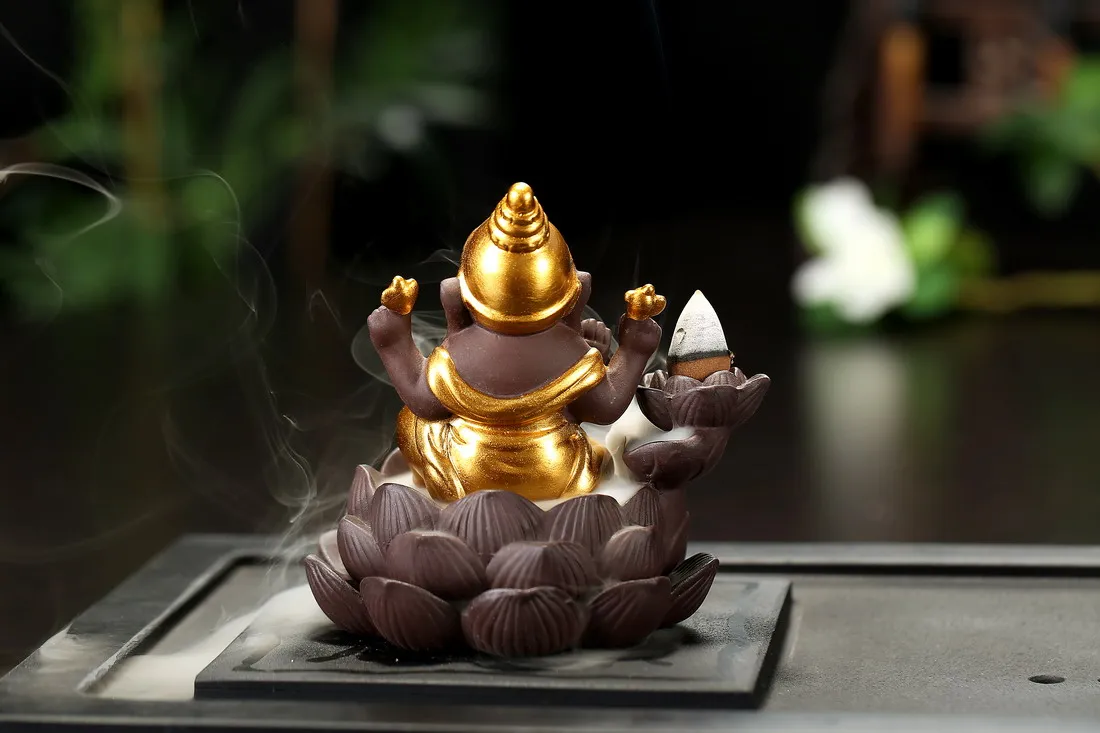 Индийская конусная кадильница Lord Ganesha офисный стол домашний декор чайный домик