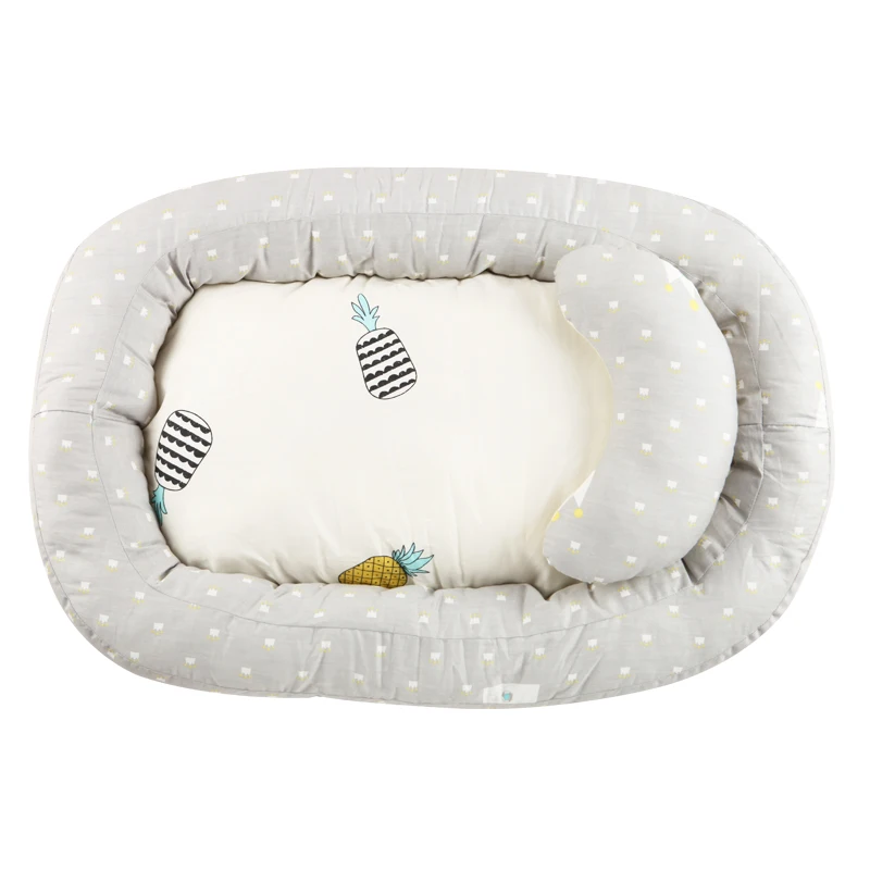 

0-4M Baby Bassinet For Bed Portable Baby Lounger For Newborn Crib Breathable And Sleep Nest With Pillow