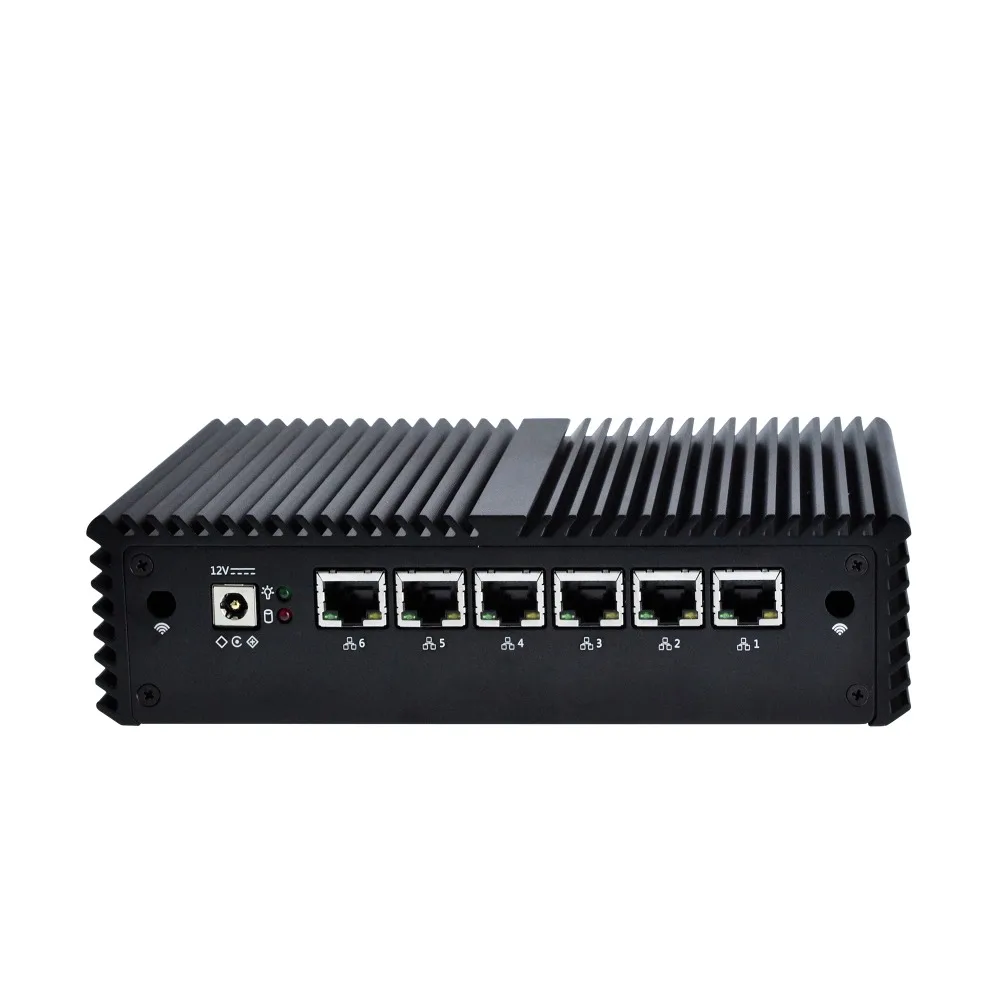 Промышленный маршрутизатор для ПК QOTOM Q510G6 Q515G6 шлюз pfSense Celeron 3855U/3865U 6 гигабитных NICs
