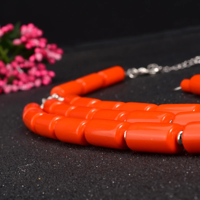 UDDEIN комплекты ювелирных изделий из африканских бусин многослойное Массивное