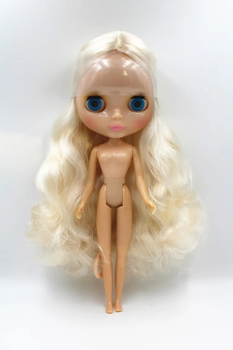 Blygirl кукла белые волнистые волосы 30 см кукла 1/6 Blyth Кукла тело мода может переделать макияж Модная Кукла с яркой кожей
