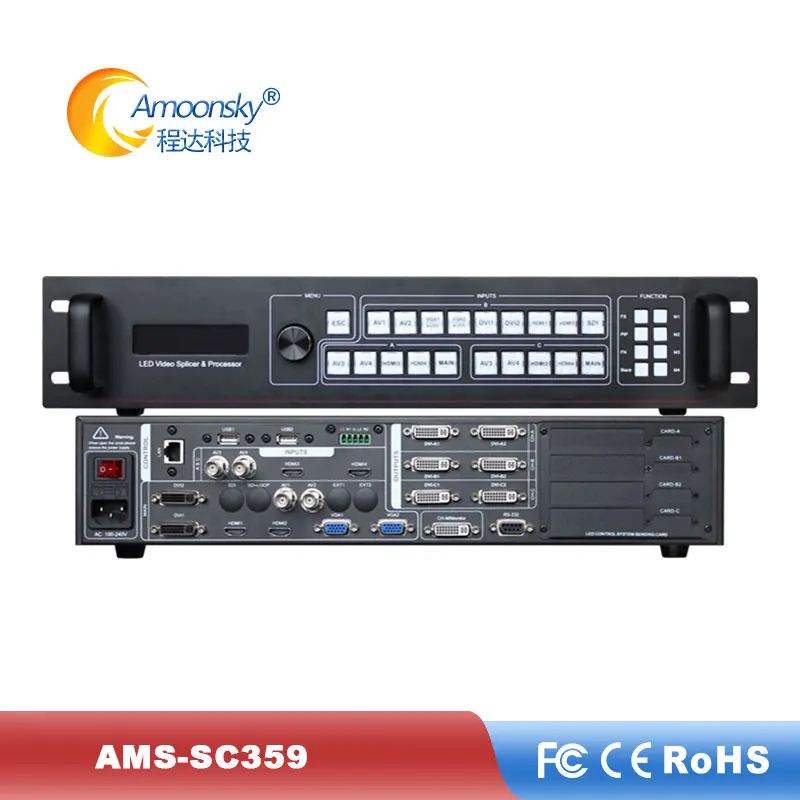 Professional Asynchronous Led Video Processor Six Windows For Stage Reanl Events Performance Big Screen AMS SC359|Запчасти к