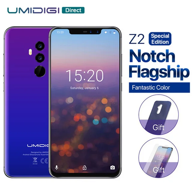 UMIDIGI Z2 специальное издание глобальная версия P23 4 Гб+ 64 Гб мобильный телефон Android 8,1 6," FHD+ полный дисплей Helio Quad Cams смартфон