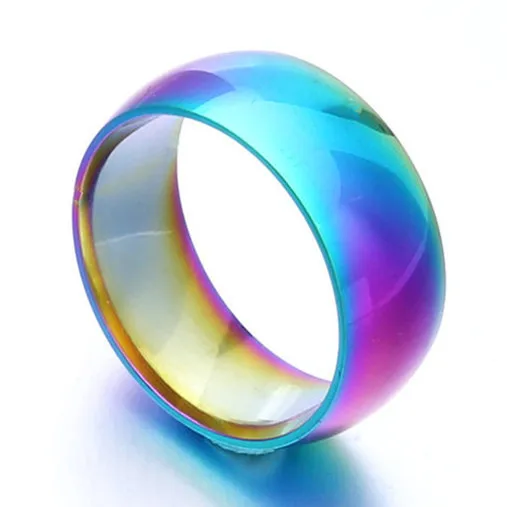 Мужское гладкое кольцо из титана вечерние классические обручальные кольца 8 ММ