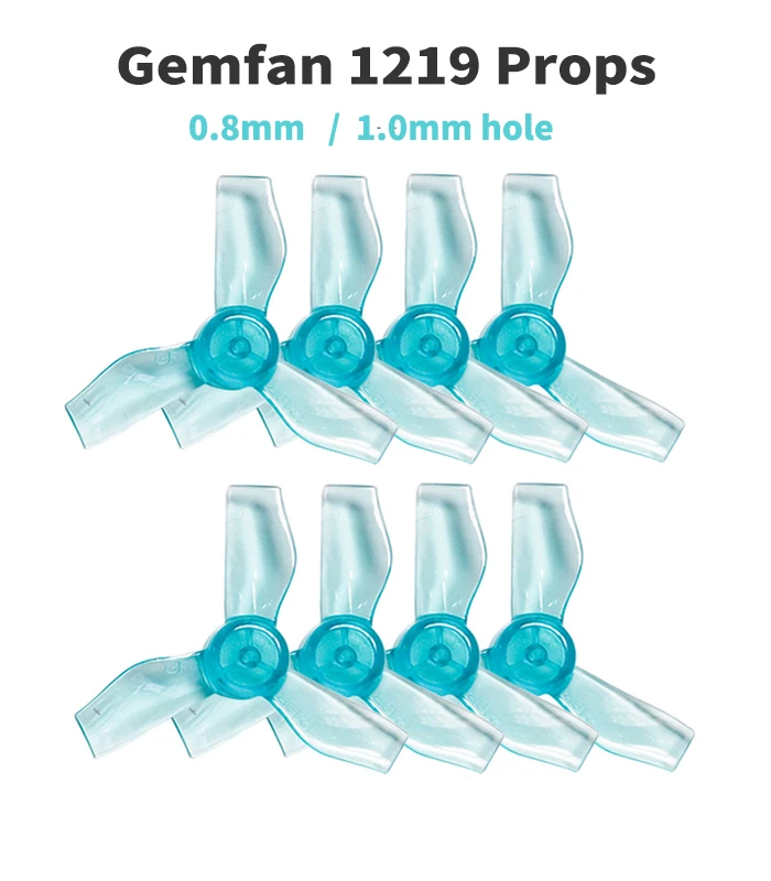 4 пары GEMFAN 1219 31 мм 0 8 1 отверстие 3 Лопасти пропеллер PC Props CW CCW Для 0703 1103 RC Дрон FPV