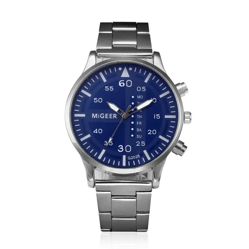 

Business Men Watches Quartz Male Watches Delicate Men Crystal Stainless Steel Analog Quartz Wrist Watch Bracelet Gift 2018 #D