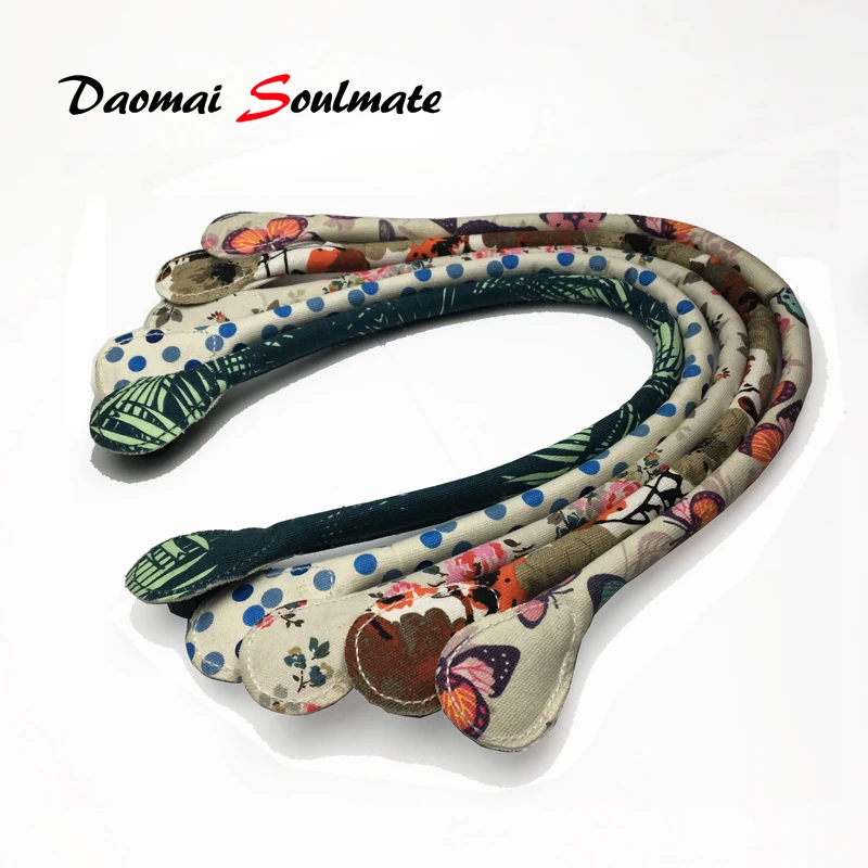 Красочные холщовые ручки для Obag Классическая мини-сумка с круглым вырезом