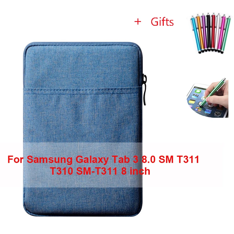 For Samsung T310 Чехол для планшета samsung Tab A 8,0 Galaxy Note 8,0 GT-N5100 N5120 SM T380 T385 SM-T380 чехол из закаленного стекла+ ручка - Цвет: For Samsung T310