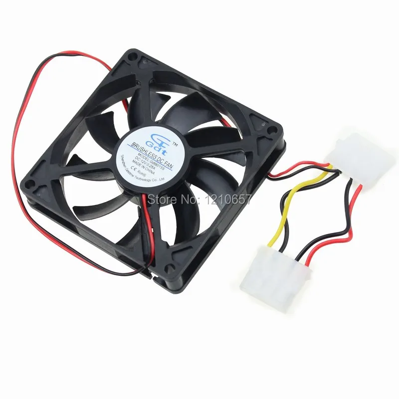 2 шт партия GDT мотор 8015s 80 мм 80x15 8 см DC 12V 4Pin Бесщеточный вентилятор охлаждения|fans for