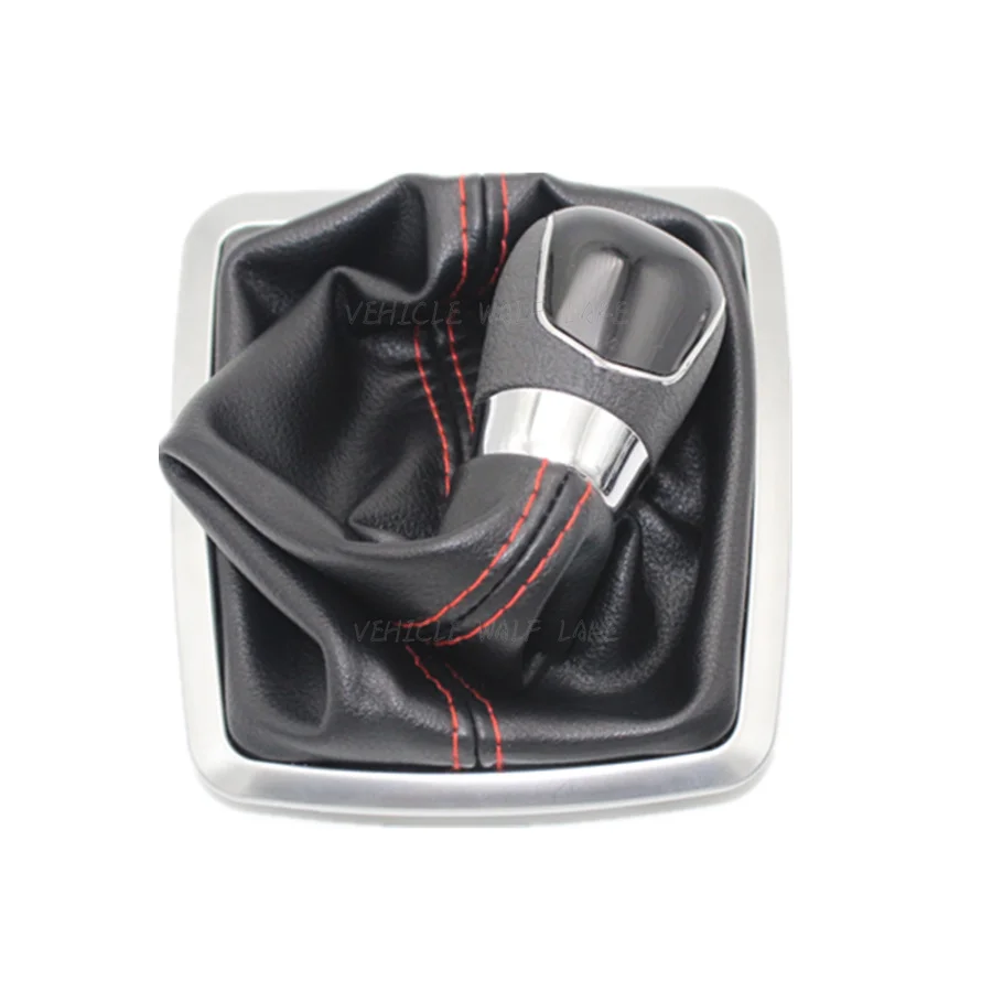 Для Ford Focus MK2 подтяжка лица 2004- Kuga 2008 2009 2010 2011 2012 5/6 автомобиля ручной рычаг переключения передач из искусственной кожи