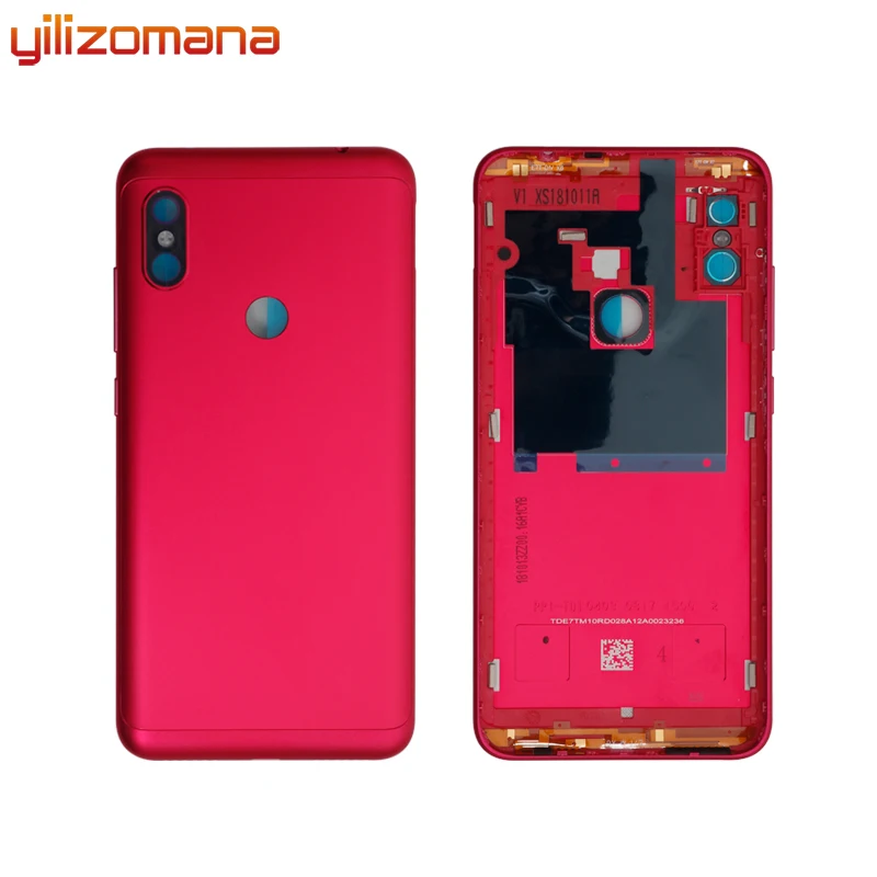 

YILIZOMANA Original Replacement Battery Back Cover For Xiaomi Redmi Note 6 Pro Phone Rear Door Housings Hard Case Free Tools
