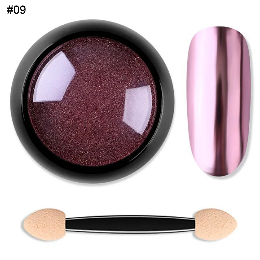 Эффект зеркальных ногтей хром Аврора пудра Хамелеон пигмент для пыль