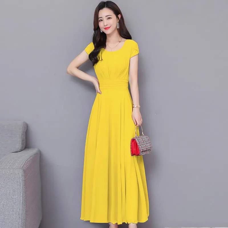 Для женщин элегантное платье Летнее шифоновое плотная новая партия с короткими