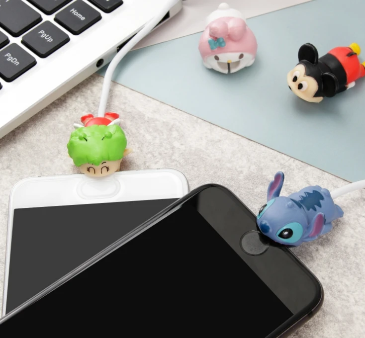 Защитный кабель с милым рисунком для samsung, huawei, iPhone, Универсальный зарядный кабель Micro usb type-C, защитный чехол для шнура