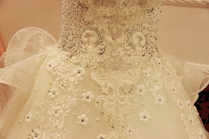 Vestidos De Noiva Романтические свадебные платья без бретелей бальное платье Свадебные платья с жемчугом кружево черное свадебное платье с бисером ремни