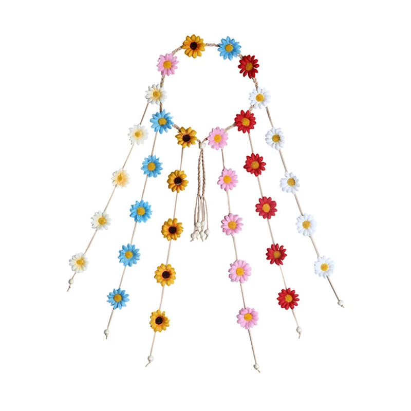 Праздничные повязки на голову с подсолнечником повязка в стиле бохо