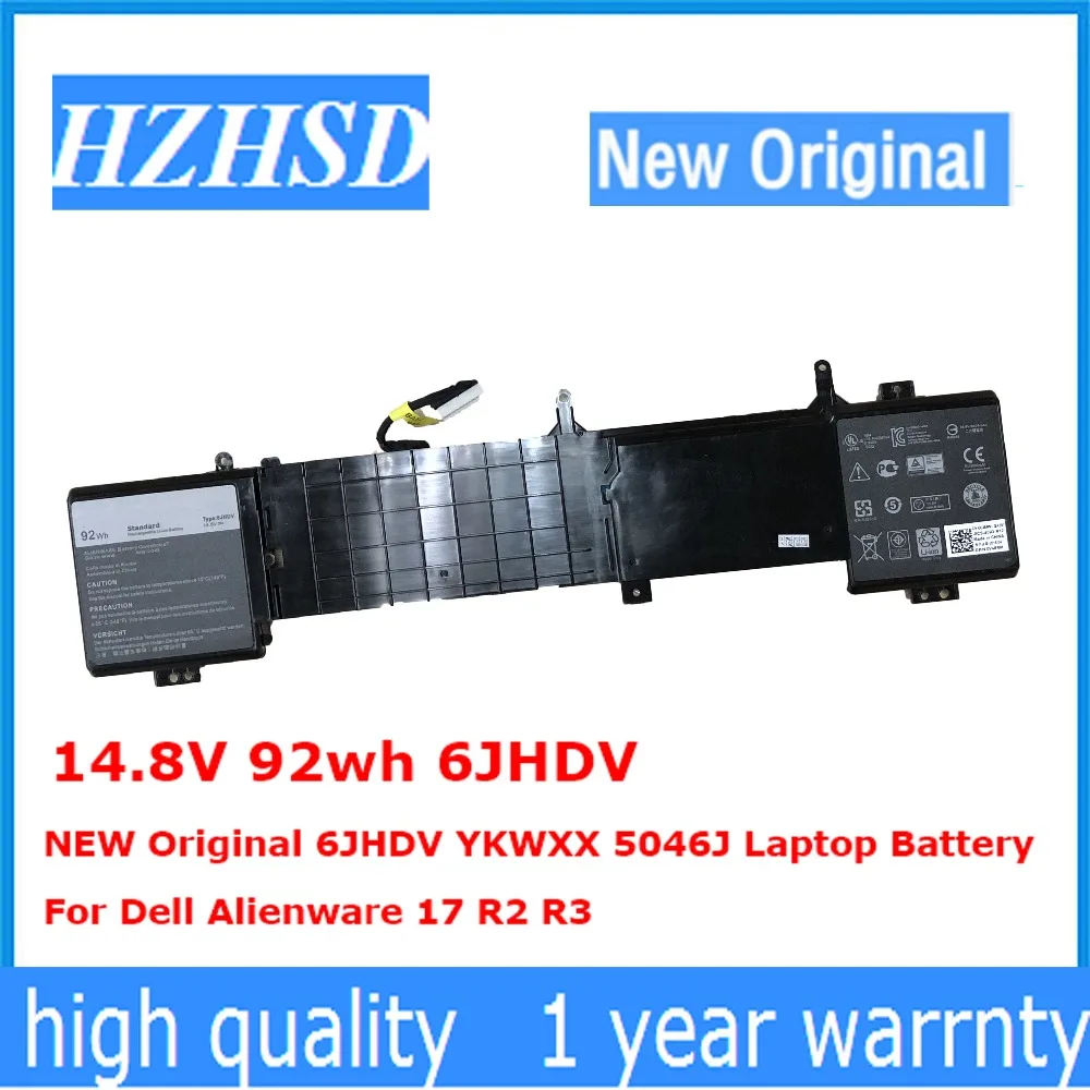 14 8 V 92wh 6jhdv новый оригинальный YKWXX 5046J Аккумулятор для ноутбука Dell Alienware 17 R2