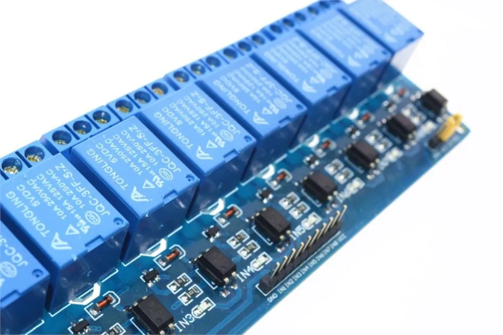 8 канальное релейное реле Φ 5V модуль для arduino контрольная панель ПЛК in stock.8 road