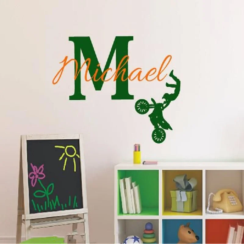 Наклейка на стену для езды велосипеде и трюках|name dress|name brand kids clothesname hoodies |